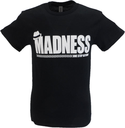 T-shirt nera ufficiale da uomo con logo Madness trilby