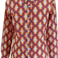 Mazeys Mens 70s Retro Multi Geometric Psychedelic Cotton Shirt