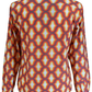 Mazeys Mens 70s Retro Multi Geometric Psychedelic Cotton Shirt