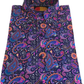 Mazeys Mens Retro Navy Multi Colour Paisley Shirt