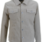 Mens 60s Retro Vintage Beige Cord Western Trucker Jacket