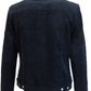 Mens 60s Retro Vintage Navy Cord Western Trucker Jacket