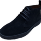Roamers Mens Real Suede Black Retro McQueen Desert Boots