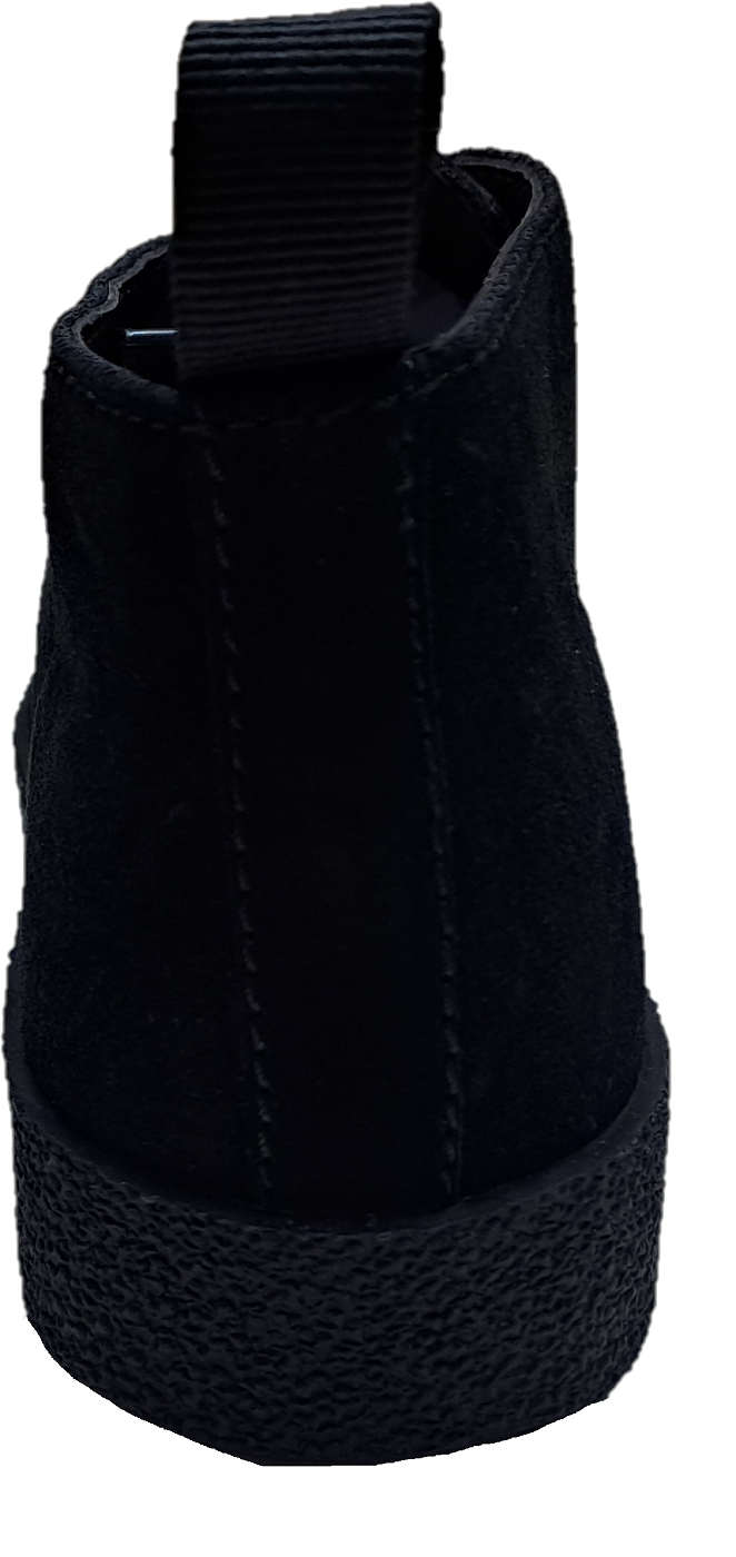 Roamers Mens Real Suede Black Retro McQueen Desert Boots