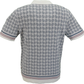 Merc Mens Vanilla Dennis Knitted Vintage Mod Polo Shirts
