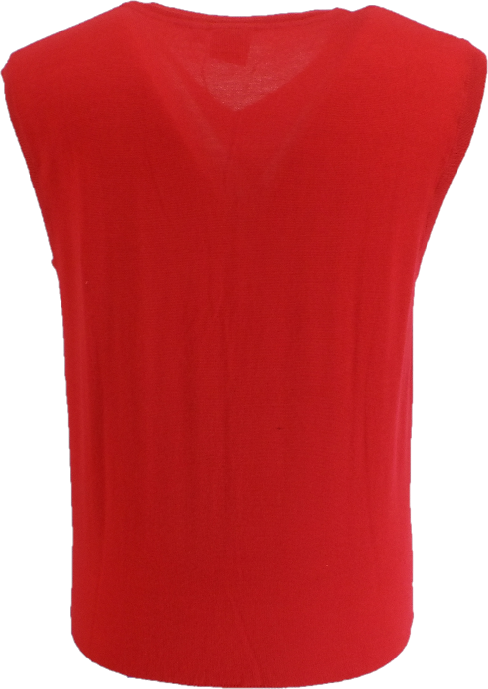 Merc Mens Jenz Blaze Red Knitted Tank Top