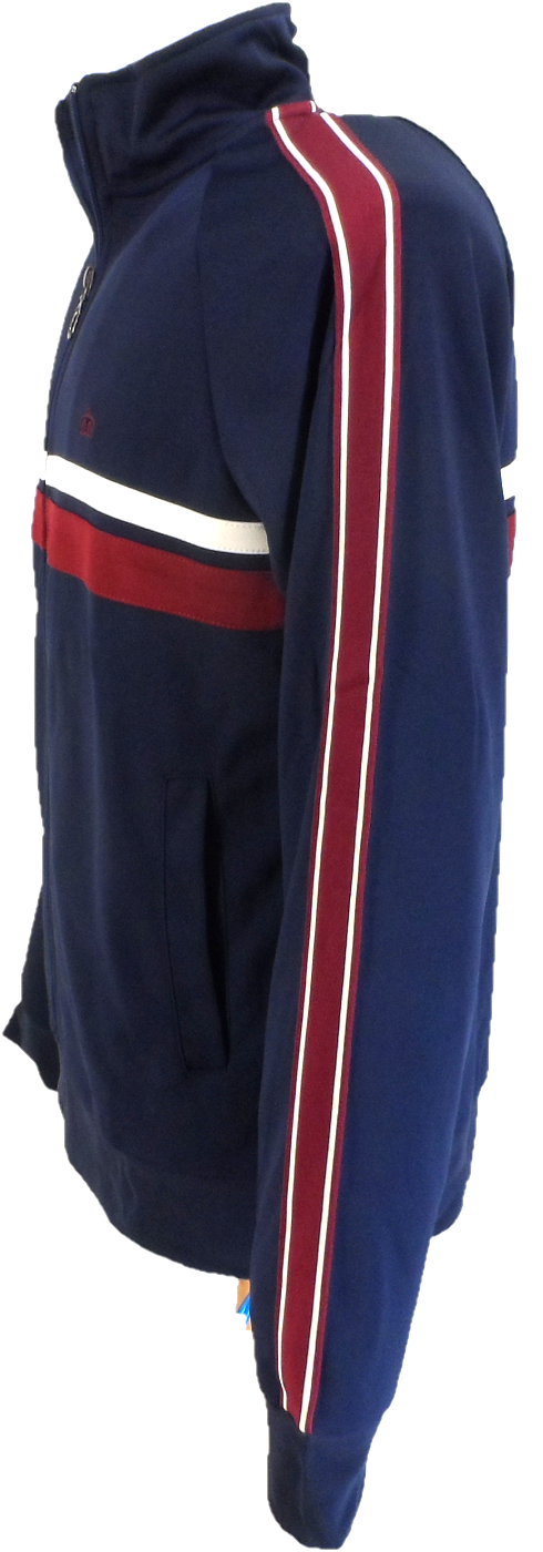 Merc Mens Navy Blue Bristol Track Jacket