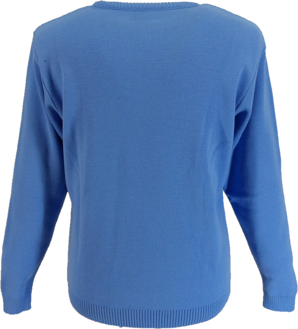 Mazeys Mens Sky Blue 'Moon' Crew Neck Jumper
