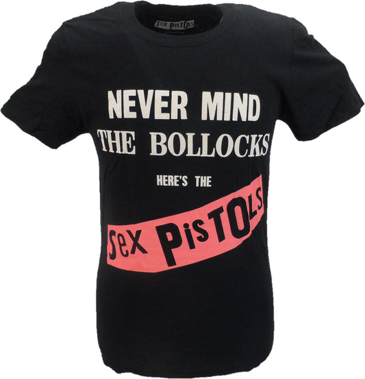 Maglietta ufficiale nera da uomo Sex Pistols nmtb