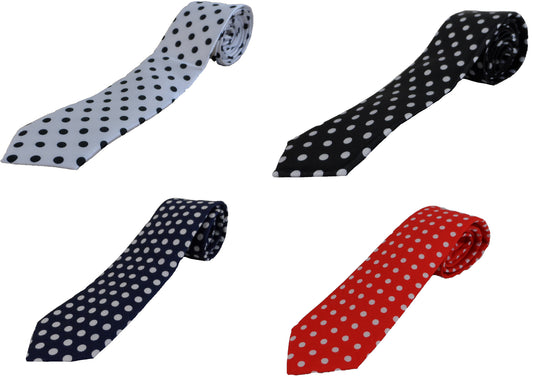 Mazeys Mens Mod Style Polka Dot Ties