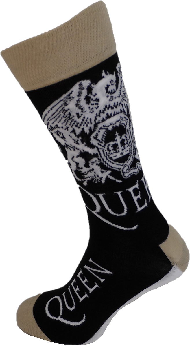 Mens Officially Licensed Queen Logo Socks