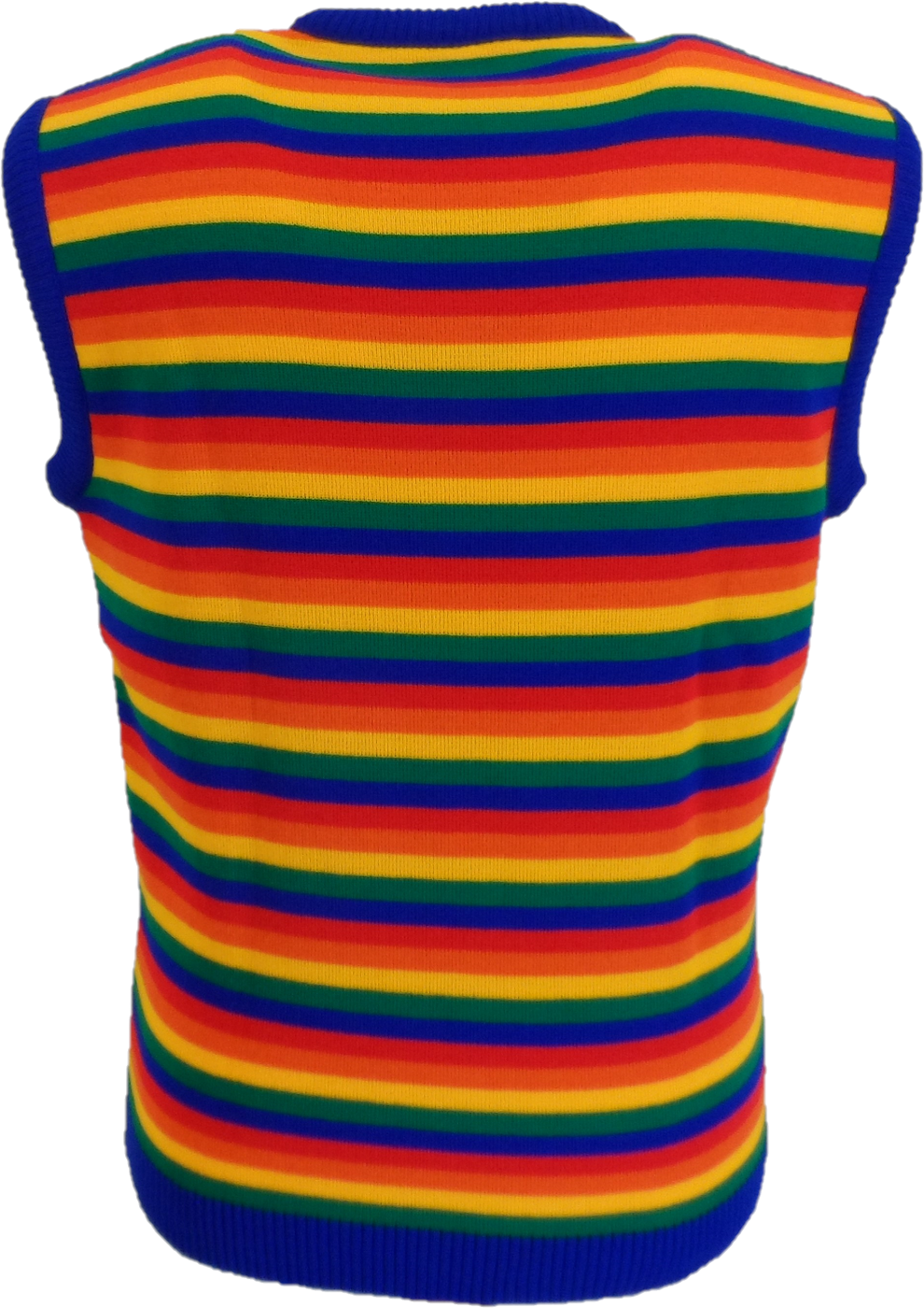 Mazeys Mens 70s Rainbow Retro Tank Tops