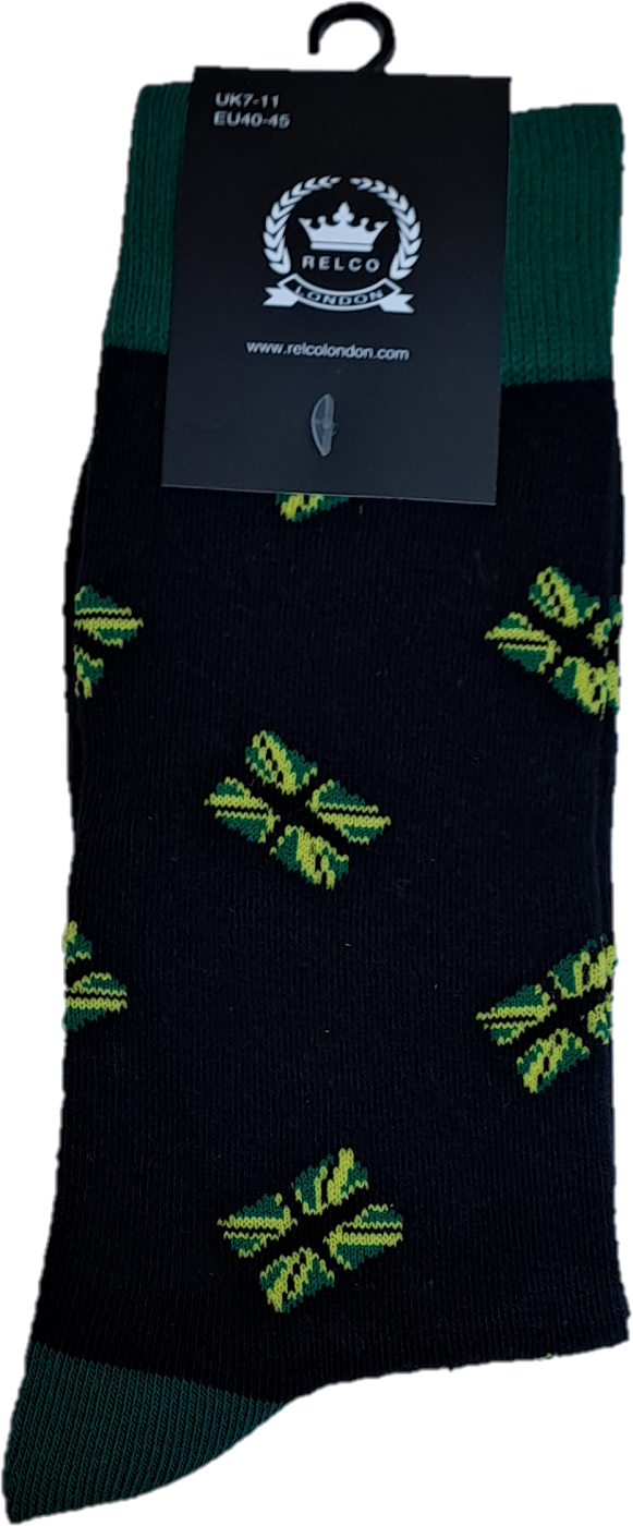 Relco Mens 1 Pair Pack of Jamaica Retro Socks
