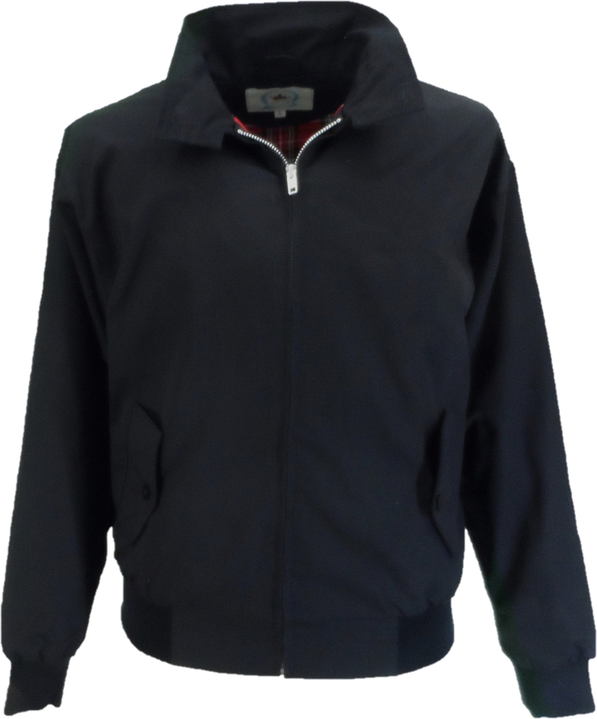 BlauerHafen Giacca Harrington Classica Uomo Impermeabile E Vintage - Capispalla In Misto Cotone, Nero, Taglia L