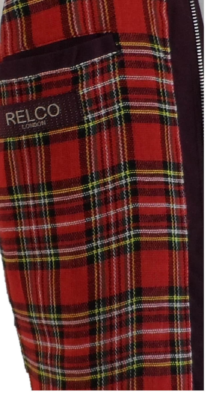 Relco Mens Deep Burgundy Harrington Jacket