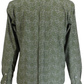 Relco Olive Green Paisley Cotton Long Sleeved Retro Mod Button Down Shirts