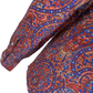 Relco Orange Paisley Long Sleeved Retro Mod Button Down Shirt