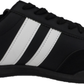R Dek Black Retro 2 Stripe Trainers