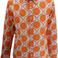 Mazeys Mens 70s Retro Mod Geometric Psychedelic Printed Cotton Shirt