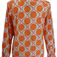 Mazeys Mens 70s Retro Mod Geometric Psychedelic Printed Cotton Shirt