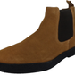 Roamers Mens Real Suede Sand/Tan Retro Chelsea Desert Boots