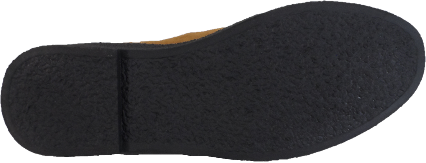 Roamers Mens Real Suede Sand/Tan Retro Chelsea Desert Boots