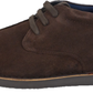 Roamers Brown Center Seam Retro Real Suede Desert Boots
