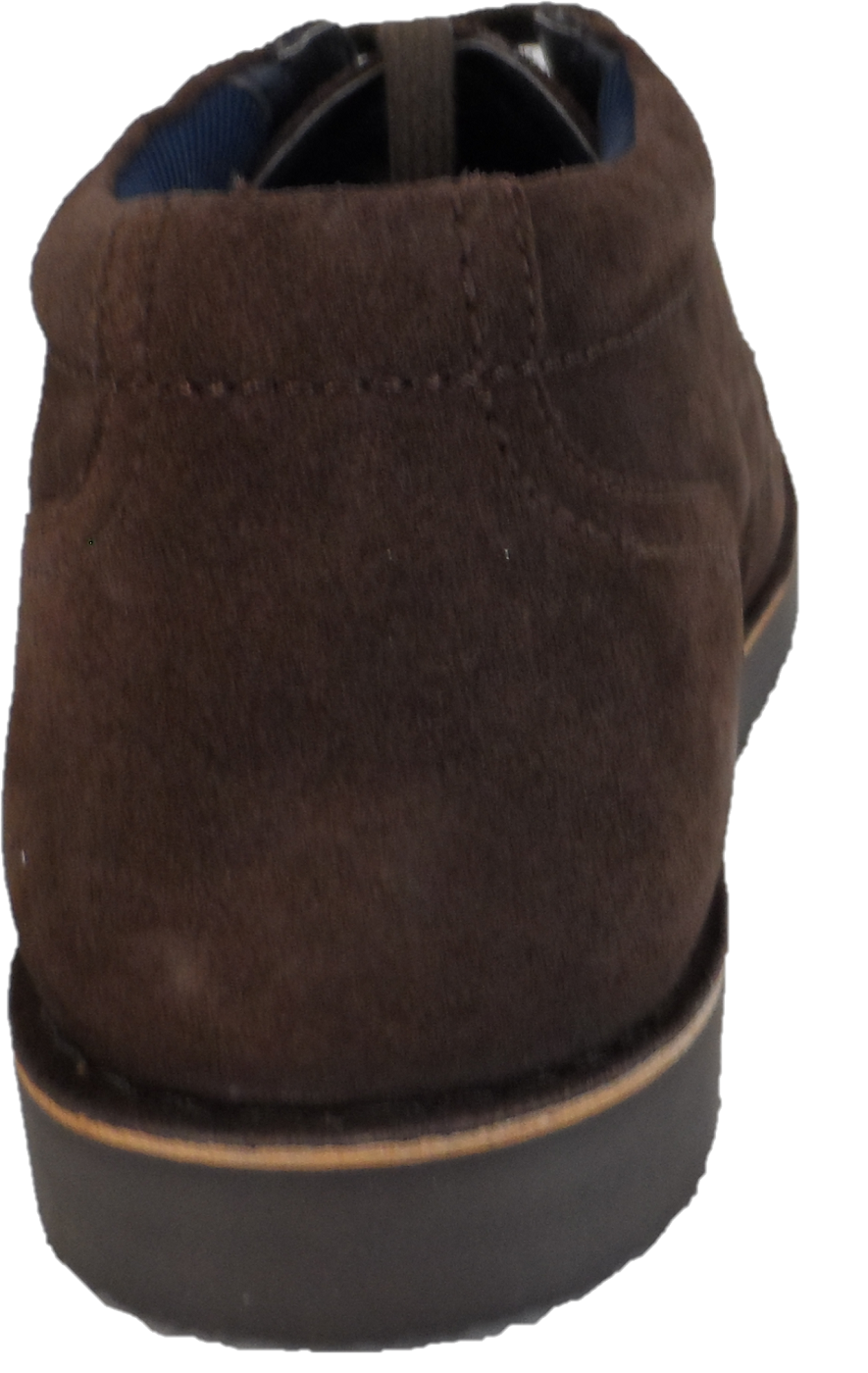 Roamers Brown Center Seam Retro Real Suede Desert Boots