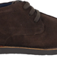 Roamers Brown Center Seam Retro Real Suede Desert Boots
