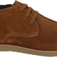 Roamers Tan Center Seam Retro Real Suede Desert Boots