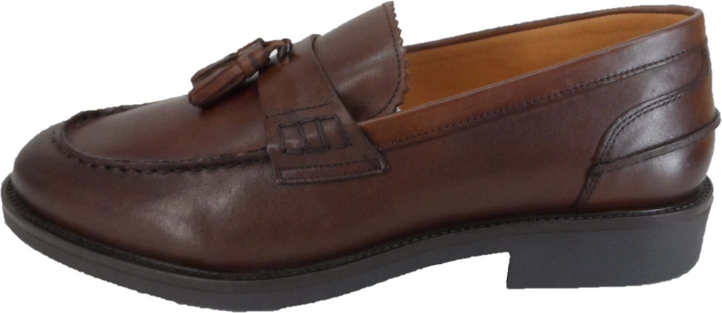 Roamers Classic Brown Retro,Ska,Northern Soul Tassel Loafers