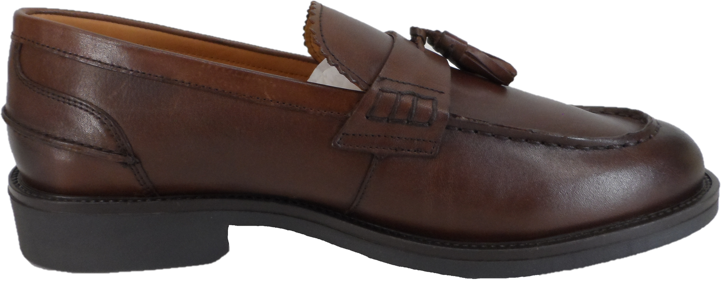 Roamers Classic Brown Retro,Ska,Northern Soul Tassel Loafers
