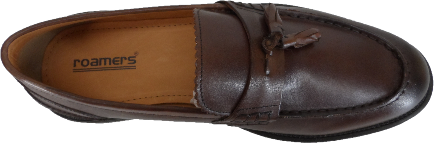 Roamers Classic Brown Retro,Ska,Northern Soul Tassel Loafers