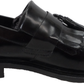 Delicious Junction schwarze Rudeboy Mod Ska Loafer-Schuhe