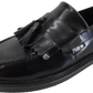 Delicious Junction schwarze Rudeboy Mod Ska Loafer-Schuhe