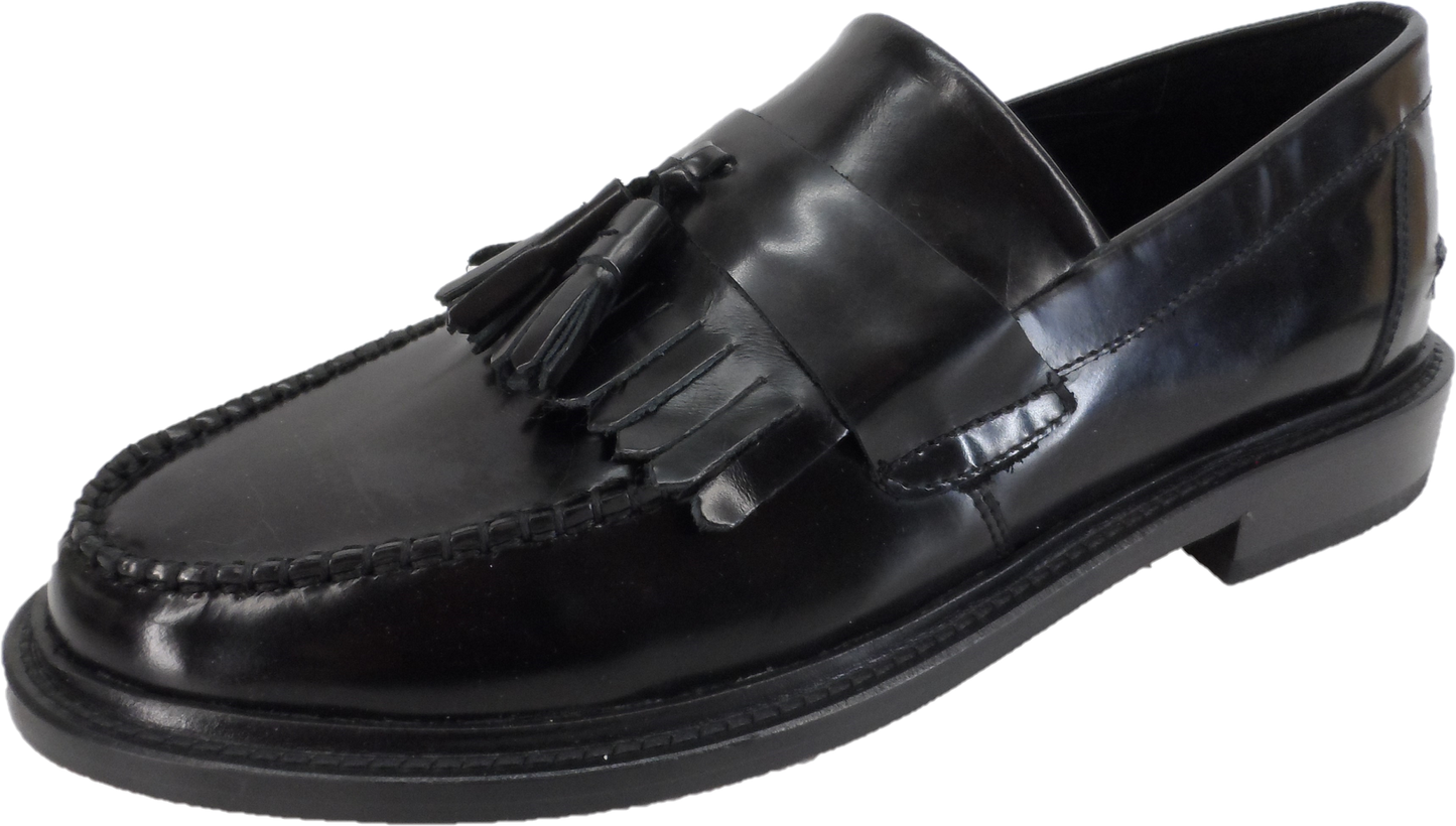 Delicious Junction schwarze Rudeboy Mod Ska Loafer-Schuhe