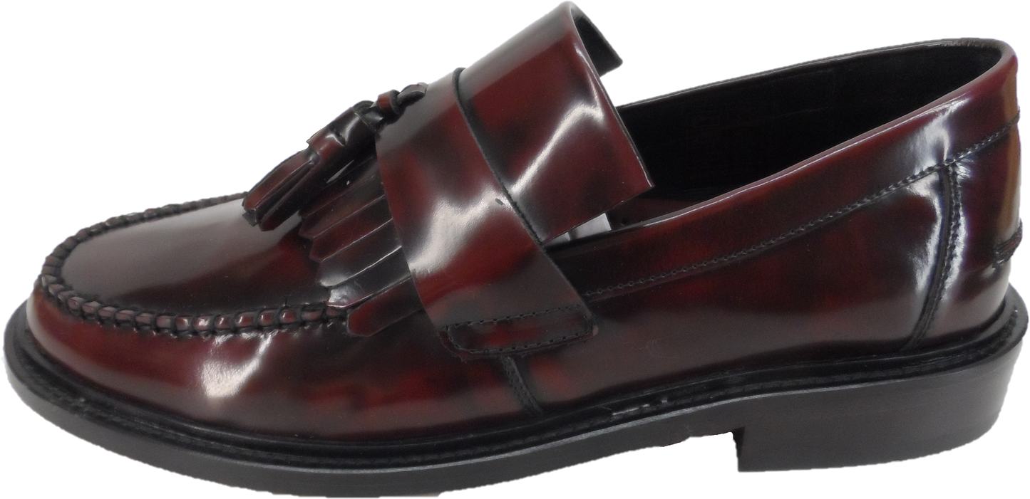 Delicious Junction Oxblood Rudeboy Mod Ska Loafer-Schuhe