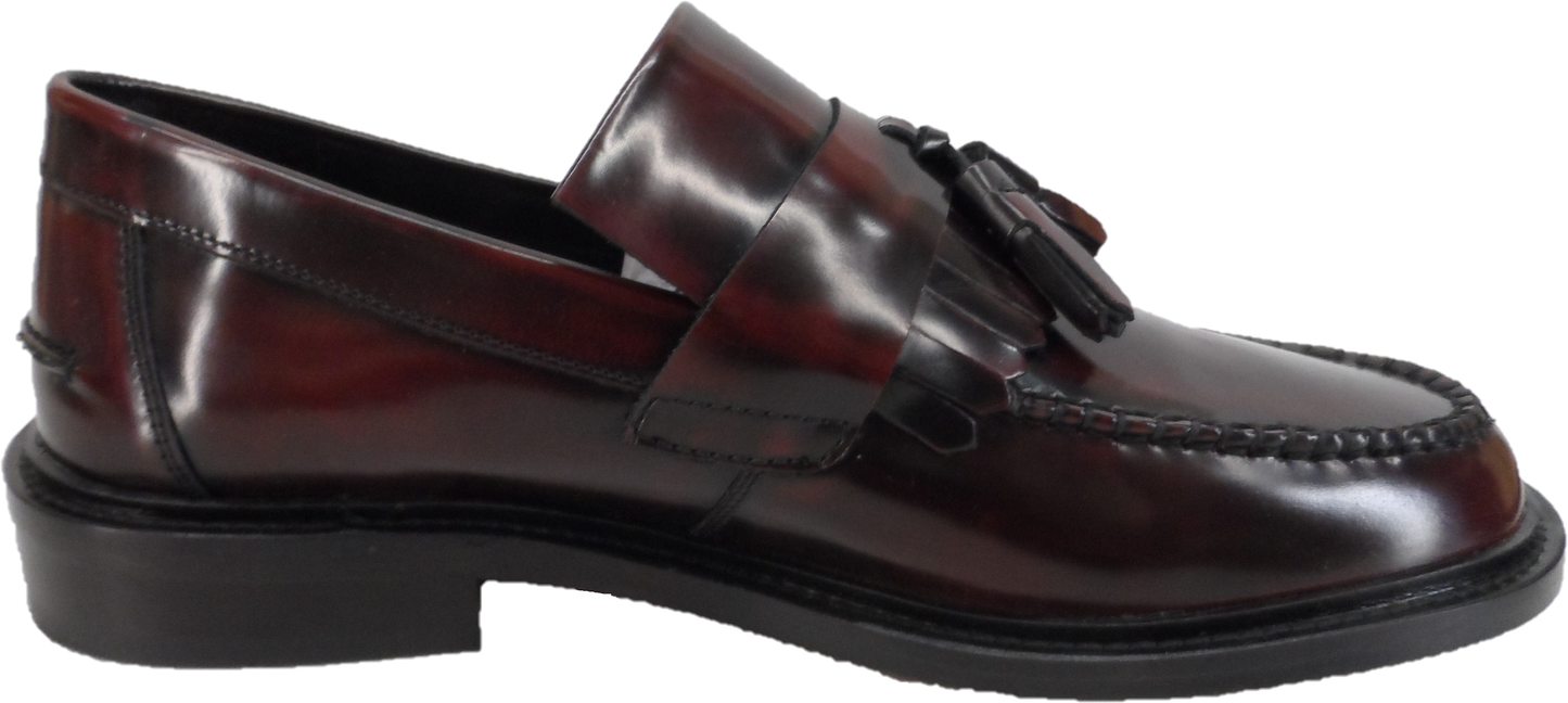 Delicious Junction Oxblood Rudeboy Mod Ska Loafer-Schuhe