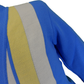 Mens Classic Retro Blue/White Striped Cardigan