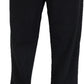 Run & Fly Men's Vintage 70s Retro Black Bootcut Flared Cords