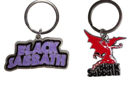 The Classic Black Sabbath Records Key Rings