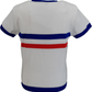 Mazeys Mens White Stripe Ringer Crew Neck T Shirt