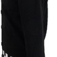 Mazeys Mens Black Classic Checkerboard Trim Cardigan