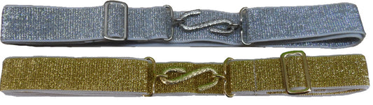Cinturones elásticos de serpiente con brillo lurex retro unisex de los años 70