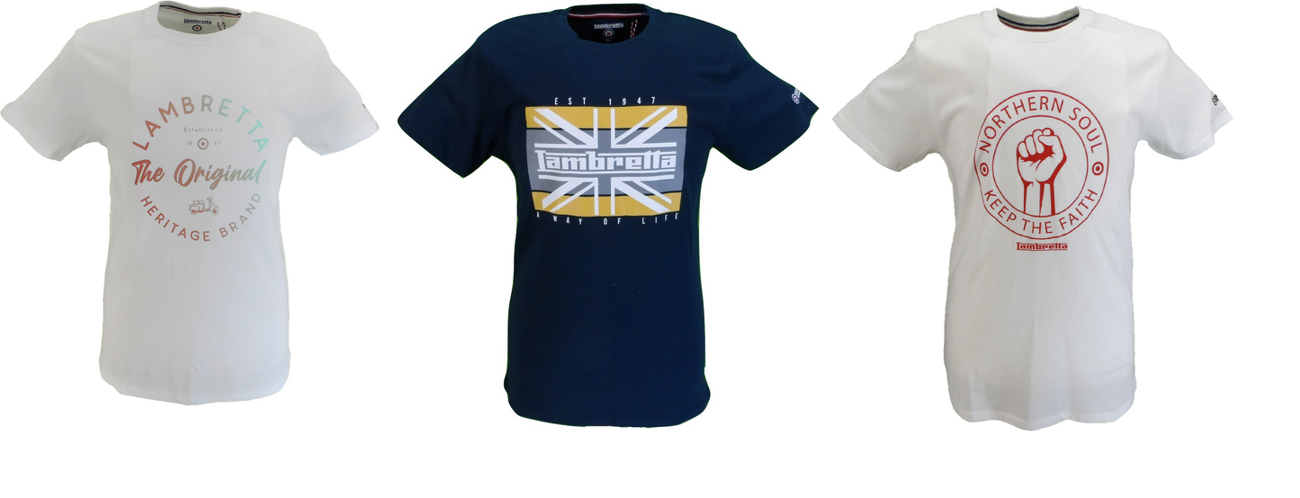 3 Pack of Lambretta T Shirts all Size Small