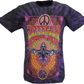 Lila offizielles Jefferson Airplane Live in San Francisco T-Shirt für Herren