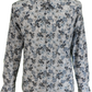 Relco Hvid Paisley Herre Klassiske Mod Vintage Design Skjorter