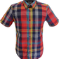 Ben Sherman Mens Scarlet Multi Check Shirts