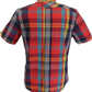 Ben Sherman Mens Scarlet Multi Check Shirts