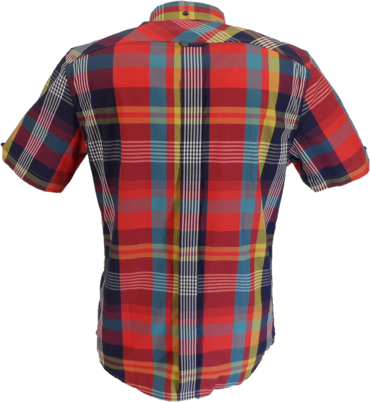 Ben Sherman Mens Scarlet Multi Check Shirts